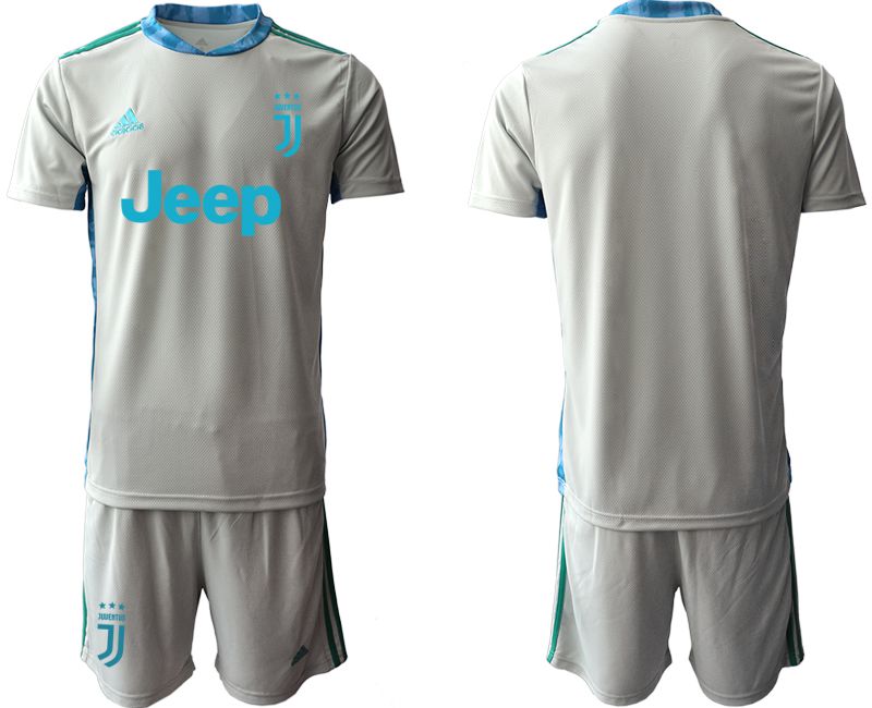 Men 2020-2021 club Juventus gray goalkeeper Soccer Jerseys->juventus jersey->Soccer Club Jersey
